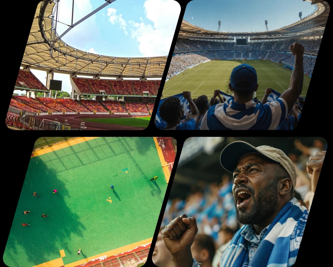 African football passion, vibrant stadiums, and fan culture